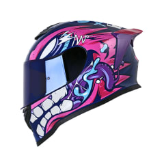 Casco moto hro 506 mask az.os fc integral norma dot