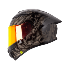 Casco moto shaft 584sp skull clad ng gr.os integral