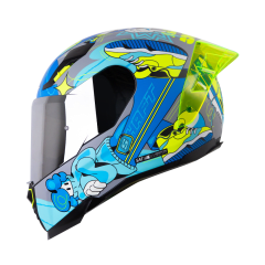Casco moto shaft 562r fast foot gr az integral