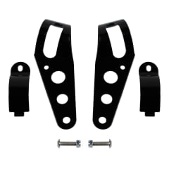 Set de brackets soporte para foco principal de moto chopper cafe racer