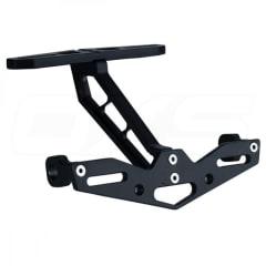 placa base porta patente para moto cola metal deportivo con soporte de intermitentes