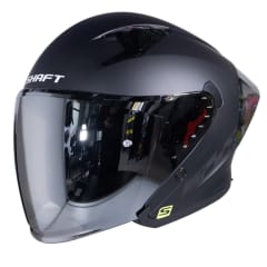 Casco moto shaft 226 gt solid n.m sl abierto