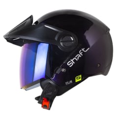 Casco moto shaft 212 solid camaleon.az.mr sl abierto jet