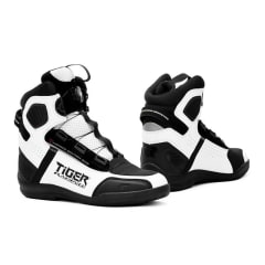 Botas Para Moto tiger racing r1 blanco con caña urbanas
