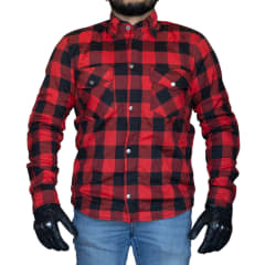 Camisa leñadora para moto armad gear field rj con protecciones