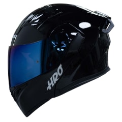 Casco Moto Hro 3400dv solid ng brillo az Abatible Sun Visor Certificación Dot