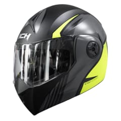 Casco moto ich 3110 sxmal am.n abatible con sun visor certificación dot 3cv