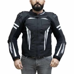 Chaqueta para moto armad gear steel racing con joroba