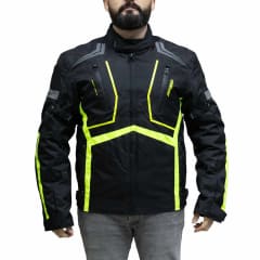 Chaqueta para moto armad gear start up fluo maxdura impermable