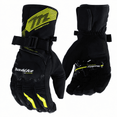 Guantes para moto largos madbike mad65 vd con protecciones touch invierno