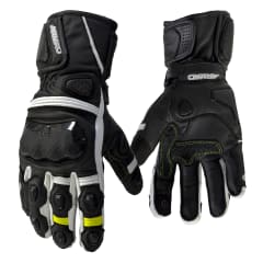 Guantes para moto armad gear imperial cuero panel touch