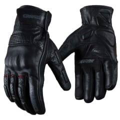 Guantes para moto armad gear leon cuero panel touch manga media