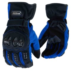 Guantes para moto largos madbike mad15c con protecciones invierno az