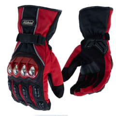Guantes para moto largos madbike mad15s con protecciones touch invierno rj