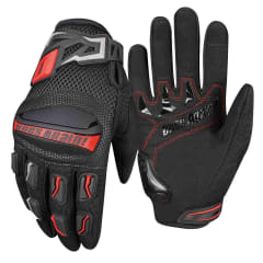 Guantes para moto ones again mg02 negro / rojo