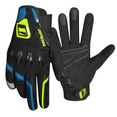 Guantes para moto ones again mg03 azul / amarillo