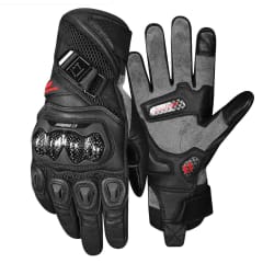 GUANTES PARA MOTO ONES AGAIN MG16 CUERO CON PROTECCIONES CARBONO