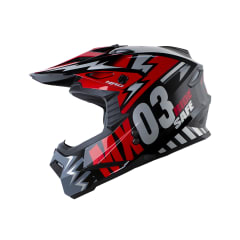 Casco moto hro MX03 Scribble ng rj enduro motocross offroad
