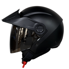 Casco moto ich 102 solid ng mate sm abierto con viscera urbano