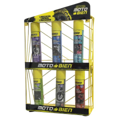 Stand sobre mesa con ventosa simoniz motobien con puerta posterior 2 niveles