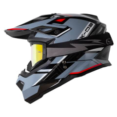 Casco moto hro MX03 dominic n.b gr enduro motocross offroad