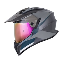 Casco moto hro mx-340dv long gr.b ar rj multipropósito sun visor