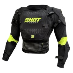 Jofa moto shot optimal kid 2.0 black neon yellow motocross enduro niño