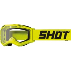 Antiparras moto Shot rocket kid 2.0 solid neon yellow glossy motocross enduro niño