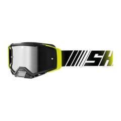 Antiparras moto Shot core neon stripe yellow glossy motocross enduro