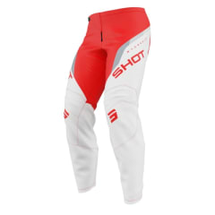 Pantalon moto shot draw kid daytona red motocross enduro niño