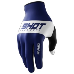 Guantes moto shot draw kid sky blue motocross enduro niño