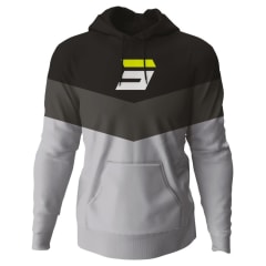 Poleron con gorro shot stripe black