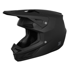 Casco moto shot speed solid black matt motocross enduro