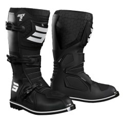 Botas moto shot race 2 kid black motocross enduro para niño