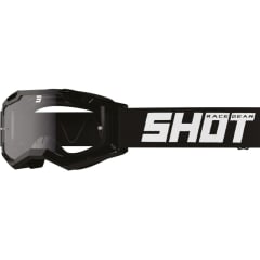 Antiparras moto Shot rocket kid 2.0 solid black glossy motocross enduro niño