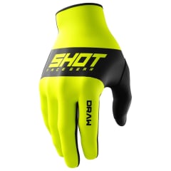 Guantes moto shot draw kid sky neon yellow motocross enduro niño