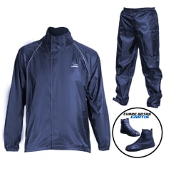 Traje Impermeable Xone X-316w 3 Piezas Para Moto Polyester az navy
