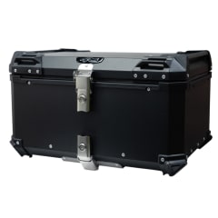 Maleta moto top case 4rs e705 65 litros black aluminio desmontable