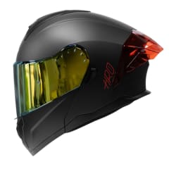 Casco moto hro 3480dv solid ng rj mate abatible con sun visor dot