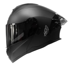 Casco moto hro 3480dv solid ng sm mate abatible con sun visor dot