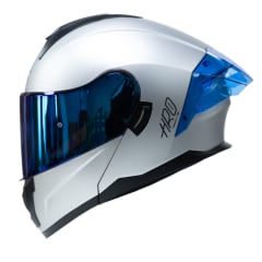Casco moto hro 3480dv solid gr mate abatible con sun visor dot