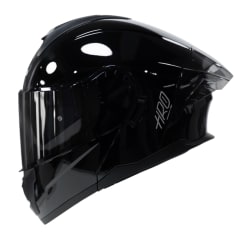 Casco moto hro 3480dv solid ng sm brillo abatible con sun visor dot