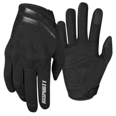 GUANTES MOTO RS SPURTT RS08 CON PROTECCIONES TOUCH NEGRO