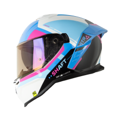 Casco moto shaft sh-598 gtr take down bl.pr rs integral sun visor