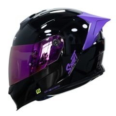 casco moto shaft 502sp solid ng morado integral normal dot acreditado