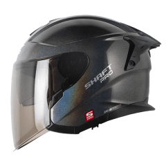 Casco moto shaft pro 240dv solid camaleon gr sm abierto sun visor