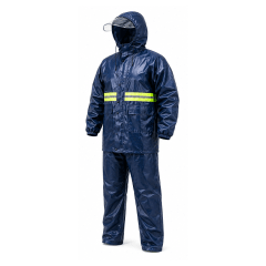 Traje impermeable para moto 2 piezas con capucha