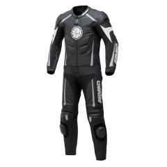 Traje mono cuero moto armad 2 piezas competición
