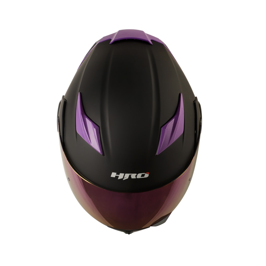 Casco Moto Hro 3400dv solid ng mate mr Abatible Sun Visor Certificación Dot4