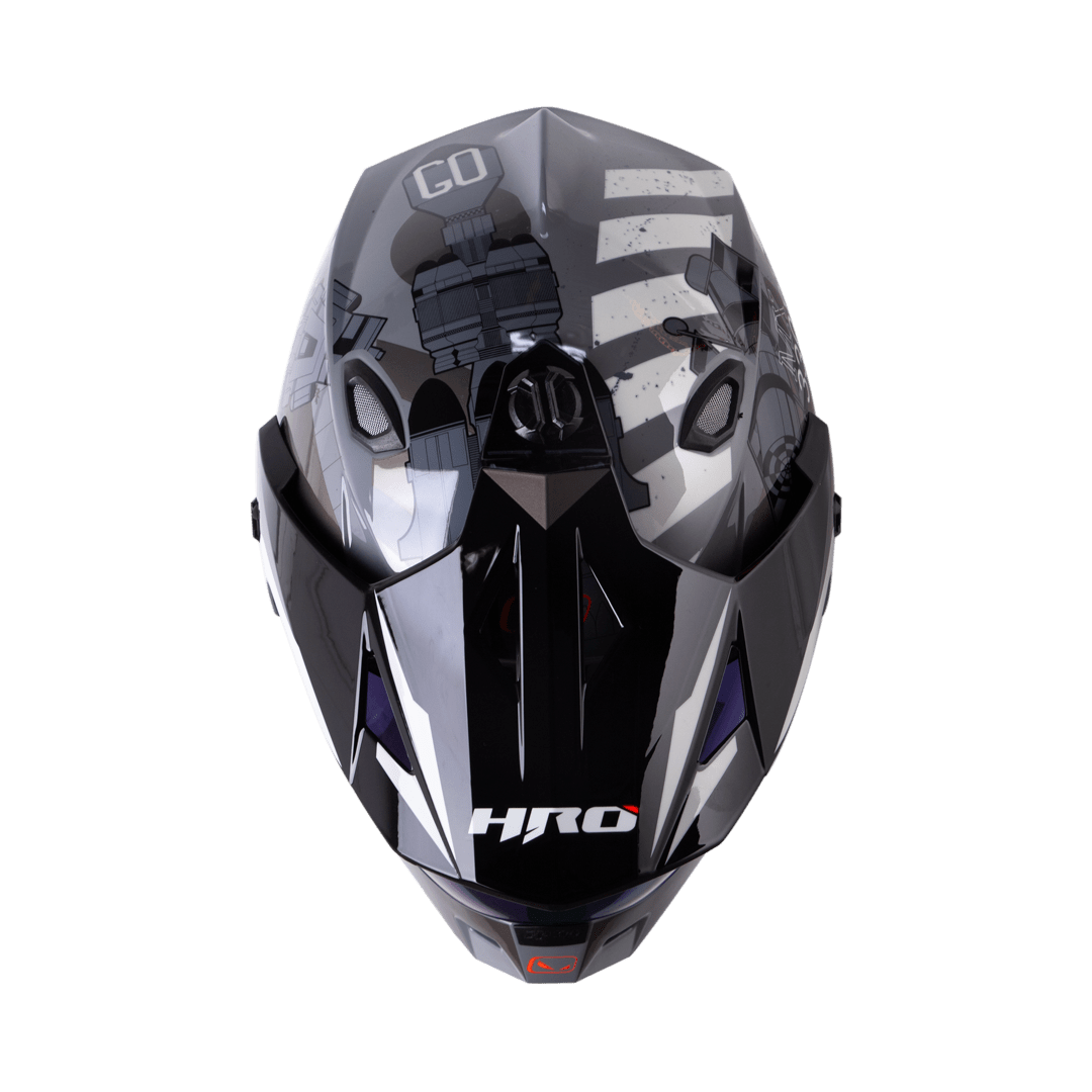 Casco moto hro mx-330dv space race gr.os gr multiproposito2